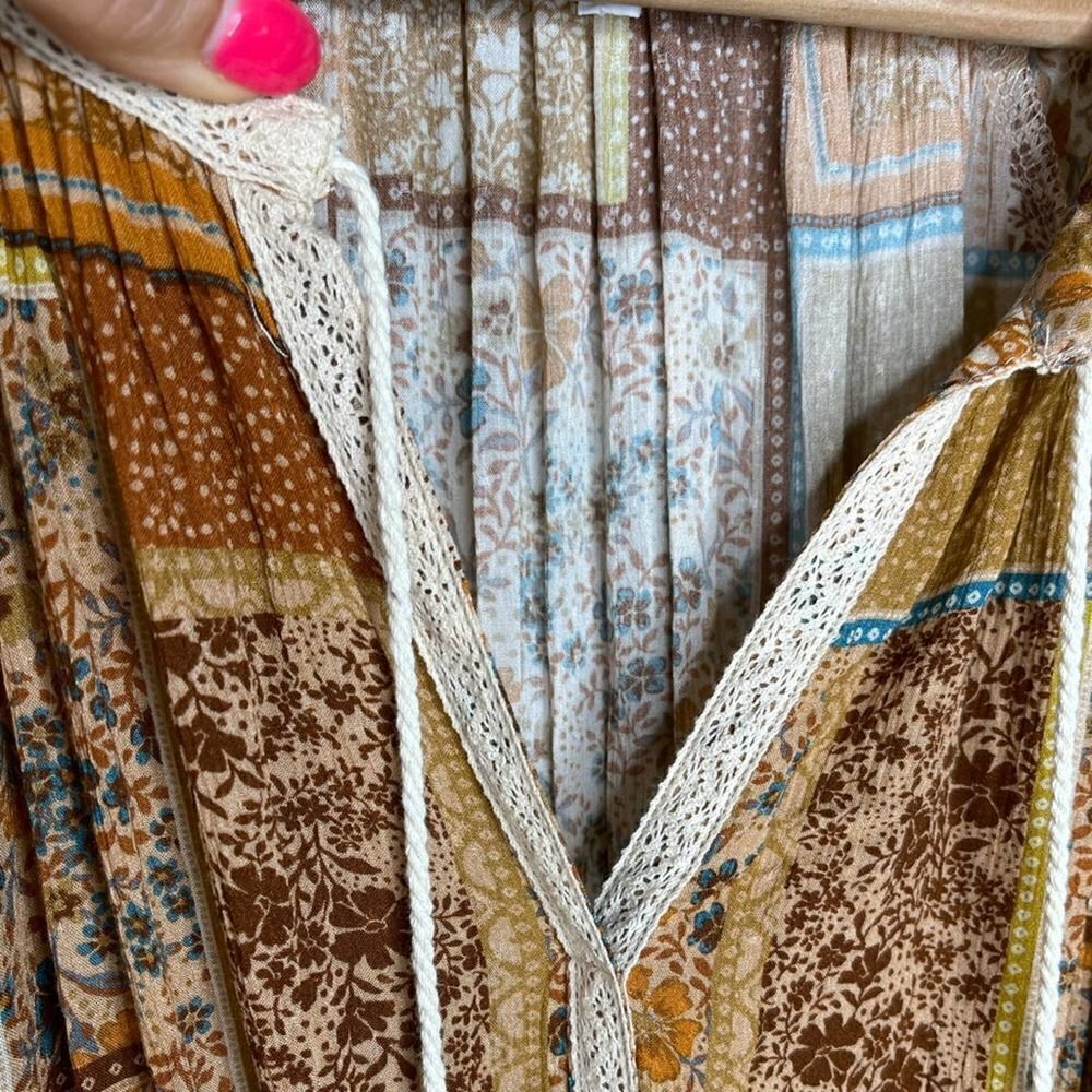 Olivaceous Bohopatchworkdress - image 7